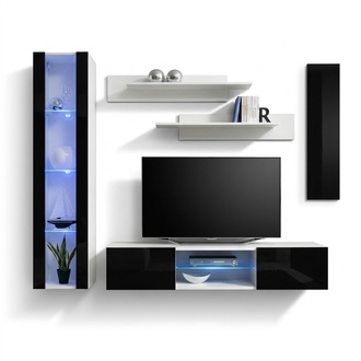 Hänge Vitrine Wohnwand RTV Ständer Designer Möbel Wohnzimmer Designer Neu