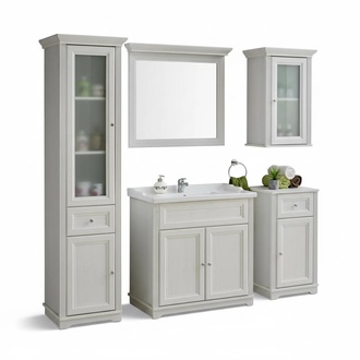 Design Badezimmer Möbel Bad 5 tlg. Set Garnitur Schrank Waschbecken