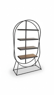Design Bücherregal modernes Holzregal Standregal Aktenregal Büroregal neu