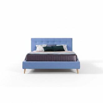 Design Chesterfield Leder Bett Hotel Betten Schlafzimmer Neu Samt Polster