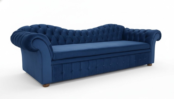 Design Chesterfield Sofagarnitur 3Sitzer Textil Couch Polster Sofas