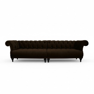 Design Chesterfield Sofagarnitur 5-Sitzer Leder Couch XXL Polster