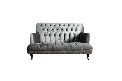 Design Chesterfield Stoff Couch Sofa 2 Sitzer Polster Sofas Neu Textil