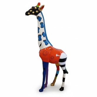 Design Dekoration Figur Giraffe Kunststoff Garten Skulptur Statuen 205 cm