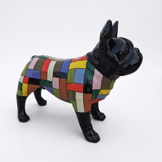 Design Dekoration Figur Hund aus Kunststoff Garten Skulptur Statuen