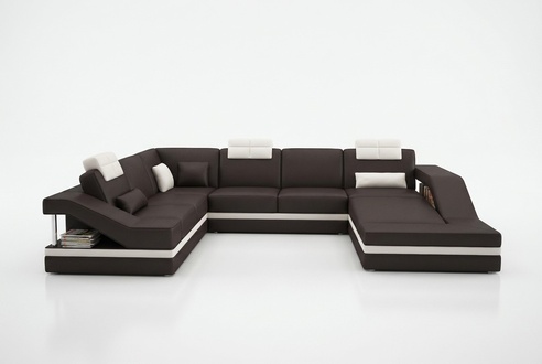 Design Ecken Big Polster Eck Sofa Couch XXL Leder Sofas Garnitur