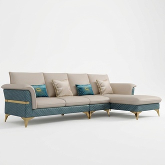Design Ecksofa L-form Modern Sofas Ledersofa Couch Wohnlandschaft Modernes Sofa