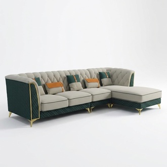 Design Ecksofa LForm Ledersofa Couch Wohnlandschaft Garnitur Design Modern Sofas