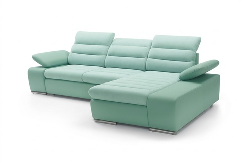 Design Ecksofa Schlafsofa Couch Leder Textil Polster Multifunktion Sofas