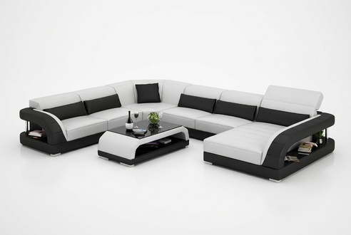Design Ecksofa Wohnzimmer Möbel Moderne Eckcouch Lederpolster Couch