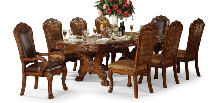 Design Esstisch Esszimmer 8 Stühlen Gruppe Stuhl Tische Holz Tisch