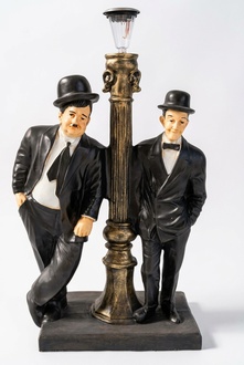 Design Flip und Flap Figur mit Lampe Statue Skulptur Figuren Skulpturen