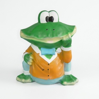 Design Frosch Figur Garten Statue Skulptur Figuren Skulpturen Dekoration