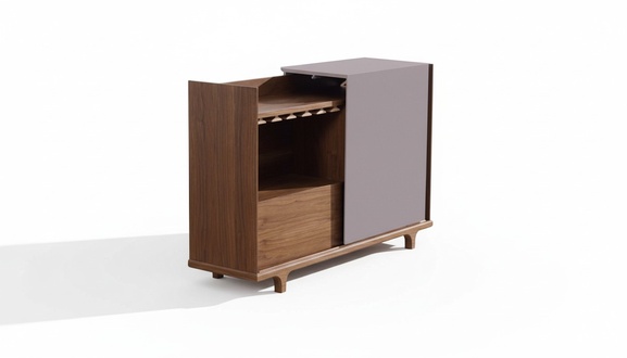 Design Hausbar Vitrine Bar Schrank Schränke Glas Vintrinen Holz Regal