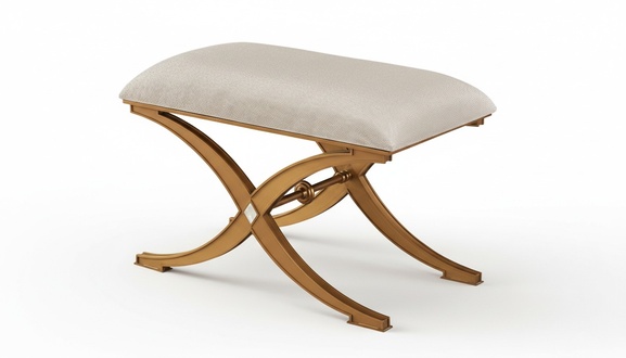 Design Hocker Bank Luxus Pouf Fußhocker Möbel Polsterhocker Sitzhocker