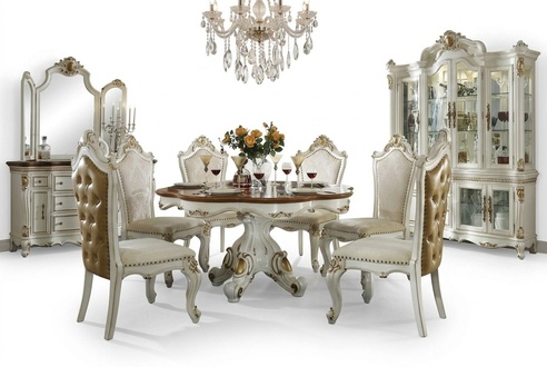 Design Holz Tisch Runder Esstisch Rund Ess Tische Luxus Klasse Wohnzimmer
