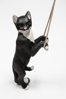 Design Katze Figur Garten Statue Skulptur Figuren Skulpturen Dekoration