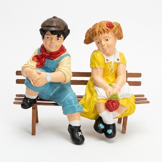 Design Kinder Figur Statue Skulptur Figuren Skulpturen Dekoration Deko