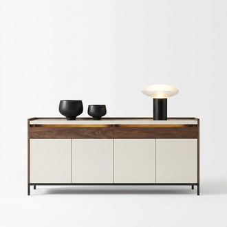 Design Kommode Anrichte Side Lowboard Schrank Regal Luxus Beleuchtet