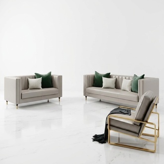 Design Leder Sofa Couch Polster Garnitur 3+2+1 Sofas Couchen Sitz