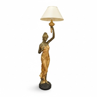 Design Leuchten Leuchte Mädchen Lampe Lampenschirm Stehleuchten