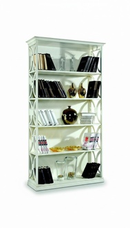 Design Luxus Bücher Regale Weiß Klassischen Stil Schrank Holz Italienische