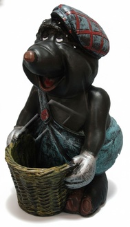 Design Maulwurf Figur Garten Statue Skulptur Figuren Skulpturen Dekoration