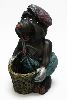 Design Maulwurf Vase Skulptur Figur Statue Statuen Figuren Dekoration