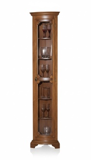 Italienische Möbel Braun Vitrine Holz Schränke Klassische Anrichte
