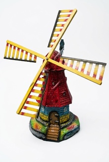 Design Mühle Figur Statue Skulptur Figuren Skulpturen Dekoration Deko Neu