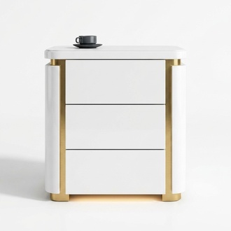 Design Nacht Tisch.Konsole Metall Glanz Tische Konsolen Schlaf Zimmer