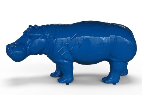 Design Nilpferd Figur Statue Skulptur Figuren Skulpturen Dekoration Deko