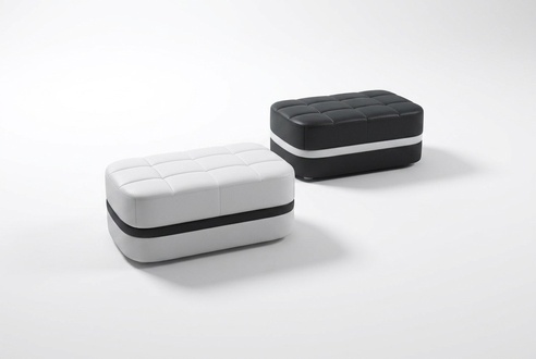 Design Polster Hocker Fußhocker Ottomane Sitz Gepolstert Pufa FT01