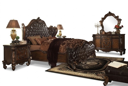 Design Schlafzimmer 5 tlg. Schlafzimmer Komplett Set Bett Nachttisch