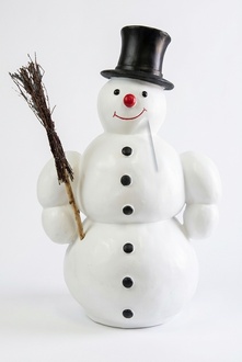 Design Schneemann Figur Garten Statue Skulptur Figuren Skulpturen Deko