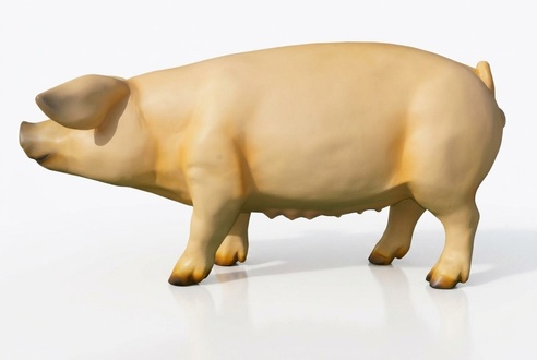 Design Schwein Figur Garten Statue Skulptur Figuren Skulpturen Dekoration