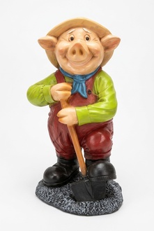 Design Schwein Figur Garten Statue Skulptur Figuren Skulpturen Dekoration
