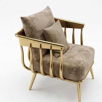 Design Sessel Metall Lounge Club Neu Garnitur Stuhl Stühle Relax Gruppe