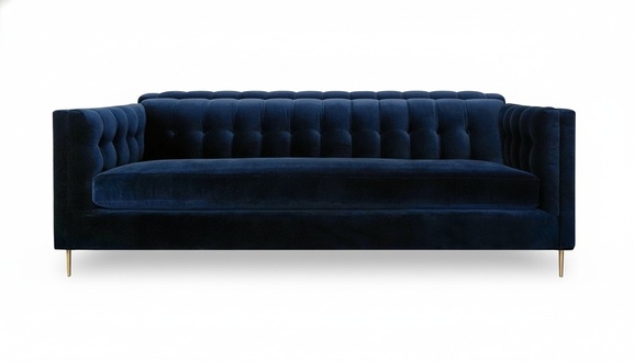 Design Sofa 3 Sitzer Chesterfield Stoff Couch Sofa Polster Sofas