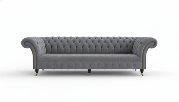 Design Sofa 4 Sitzer Couch Polster Luxus Klassische Textil Sofas