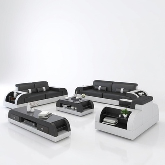 Design Sofa Couch Polster Sofas Couchen Sitz Garnitur Leder 3Sitzer
