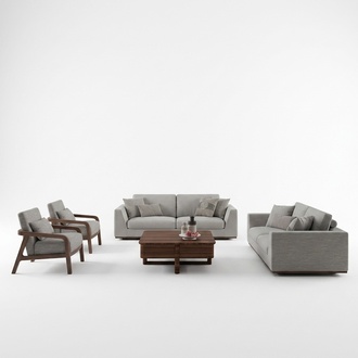 Design Sofa Set 3tlg Zweisitzer Sofa Couch Polstermöbel 2x Sessel Wohnzimmer