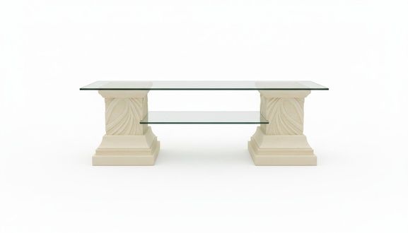 Design Vitrine Regal Glas Säule Vitrinen Regale TV Schrank Wohnzimmer