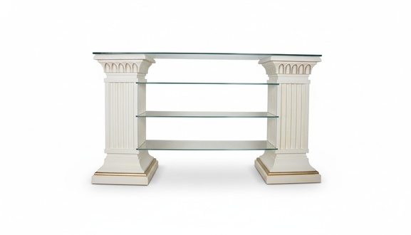 Design Vitrine Regal Glas Säule Schrank Vitrinen Regale Schrank Wohnzimmer