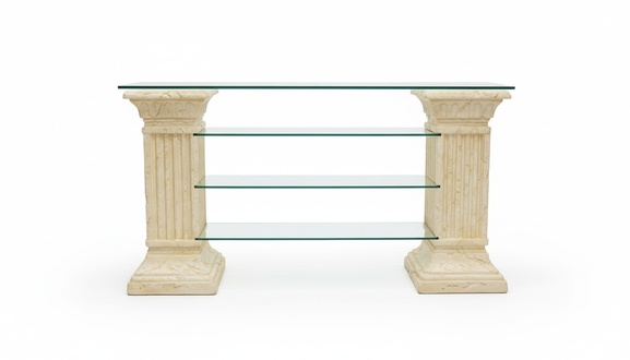 Design Vitrine Regal Glas Säule Schrank Vitrinen Regale Schrank Wohnzimmer
