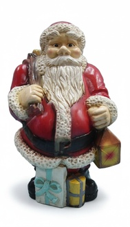 Design Weihnachtsmann mittel m.Lam.Garten Statue Skulptur Figuren