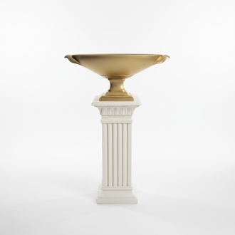 Design XXL Obst Schale Vase Ellipse Vasen Antik Stil Schalen Raum Dekoration