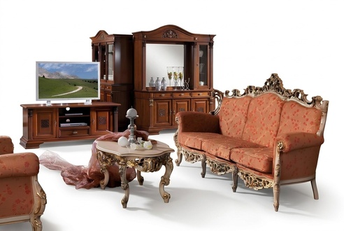 Designer 311 Sitzer Sofagarnitur Couch Set Sitz Polster Italienische Möbel Sofa Massivholz