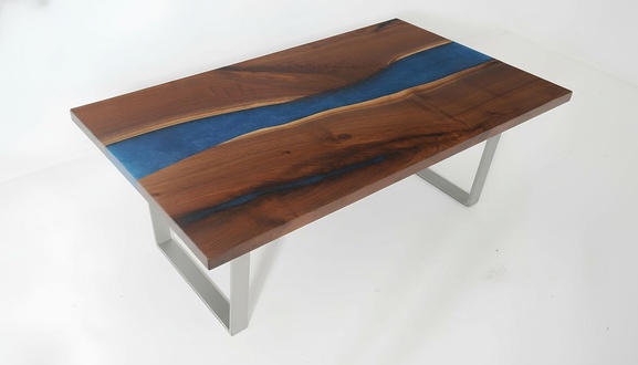 Designer Beistelltisch Couchtisch Epoxy Möbel Tisch Couchtisch Epoxidharz Tische