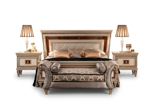 Designer Bett Betten Polsterbett 180x200 Ehebett Doppelbett arredoclassic Möbel